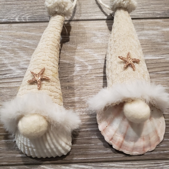 Shell ornaments 4 piece set - Picture 3 of 11